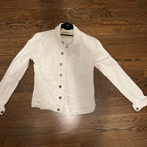 L’Agence White Denim Jacket